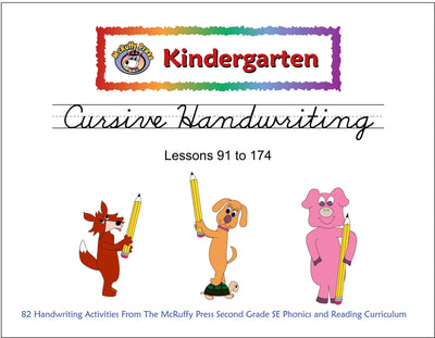 Kindergarten SE Transition Pack Cursive Handwriting - McRuffy Press