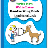Write Now Write Later Handwriting Book: Traditional Style