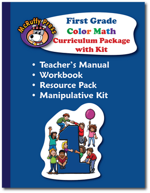 First Grade Color Math Curriculum with Manipulative Kit