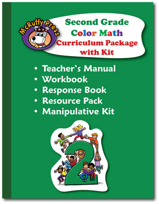 Second Grade Color Math Curriculum with Manipulative Kit