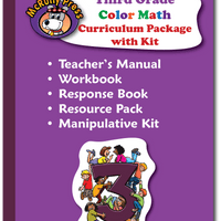 Third Grade Color Math Curriculum with Manipulative Kit