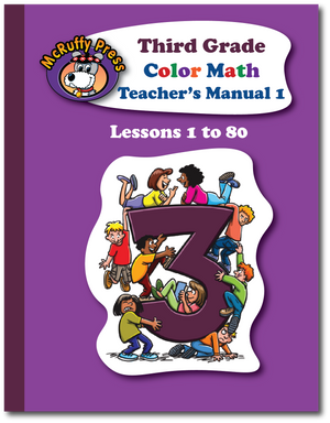 Third Grade Color Math Teacher's Manual Part 1 - McRuffy Press