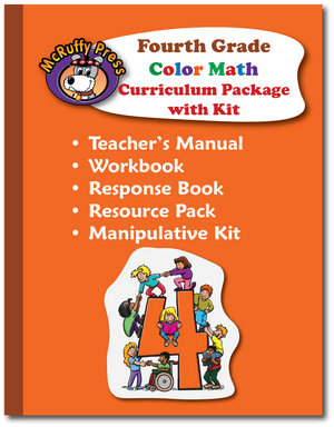 Fourth Grade Color Math Curriculum and Manipulative Kit