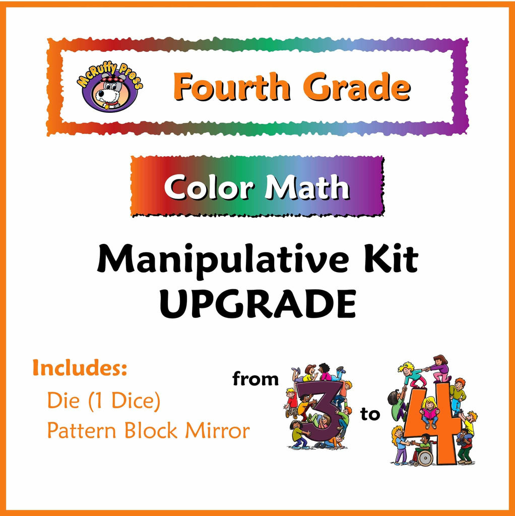 Fourth Grade Color Math Manipulative Kit Upgrade 3 to 4 | McRuffy Press