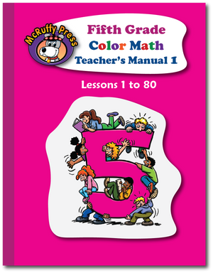 Fifth Grade Color Math Teacher's Manual Part 1 - McRuffy Press