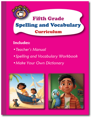 Fifth Grade Spelling and Vocabulary Curriculum Package