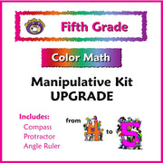 Fifth Grade Color Math Manipulative Upgrade 4 to 5 Kit - McRuffy Press