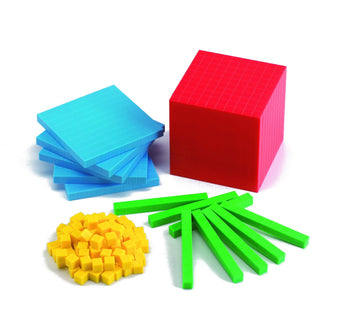 Color-Coded Plastic Base Ten Set