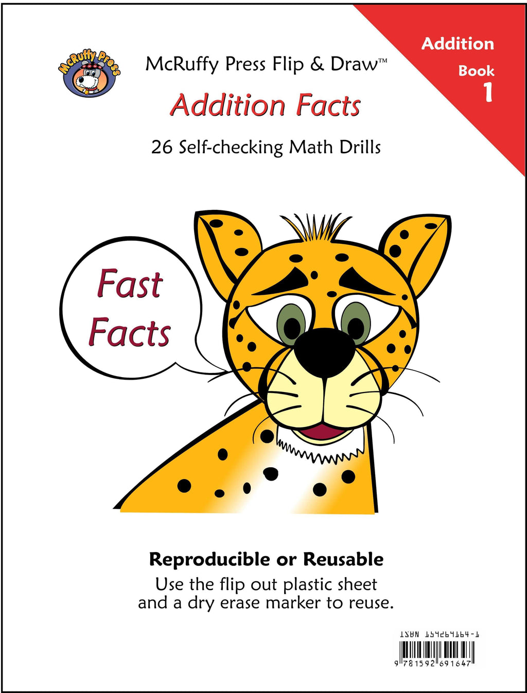 McRuffy Fast Facts Flip and Draw Books - Addition Facts (Book 1)