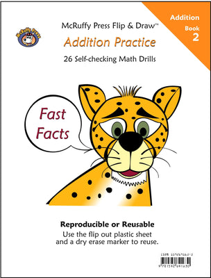 McRuffy Fast Facts Flip and Draw Books - Addition Practice (Book 2)