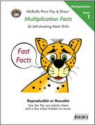 McRuffy Fast Facts Flip and Draw Books - Multiplication Facts (Book 1)