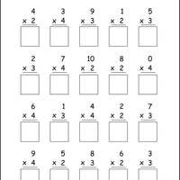 McRuffy Fast Facts Flip and Draw Books - Multiplication Practice (Book 2)