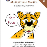 McRuffy Fast Facts Flip and Draw Books - Multiplication Practice (Book 2)