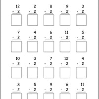 McRuffy Fast Facts Flip and Draw Books - Subtraction Facts (Book 1)