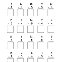 McRuffy Fast Facts Flip and Draw Books - Subtraction Practice (Book 2)