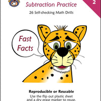 McRuffy Fast Facts Flip and Draw Books - Subtraction Practice (Book 2)