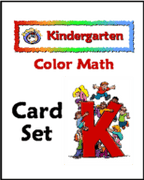 Additional Kindergarten Color Math Card Set