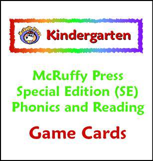 Additional Kindergarten Phonics & Reading Card Set