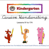 Kindergarten SE Transition Pack Cursive Handwriting