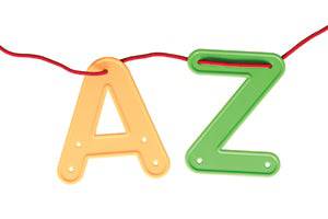 Lacing Alphabet - Upper Case