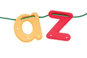Lacing Alphabet - Lower Case