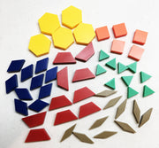 Pattern Blocks (50 piece set)  1 CM Plastic