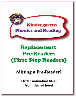 Individual Kindergarten Phonics First Step Readers