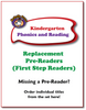 Individual Kindergarten Phonics First Step Readers