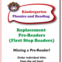 Individual Kindergarten Phonics First Step Readers
