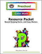Preschool Color Math Resource Pack - McRuffy Press