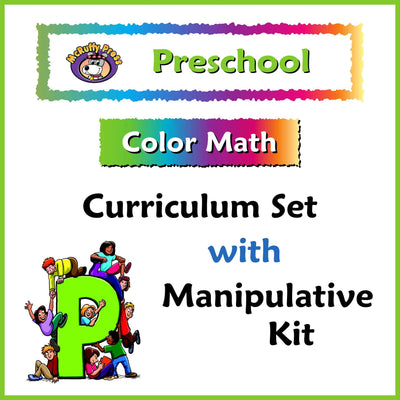 Preschool Color Math Curriculum with Manipulative Kit