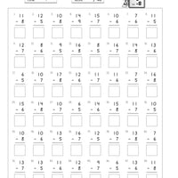 120 Days of Timed Tests Subtraction Drills