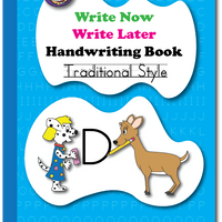 Write Now Write Later Handwriting Book: Traditional Style