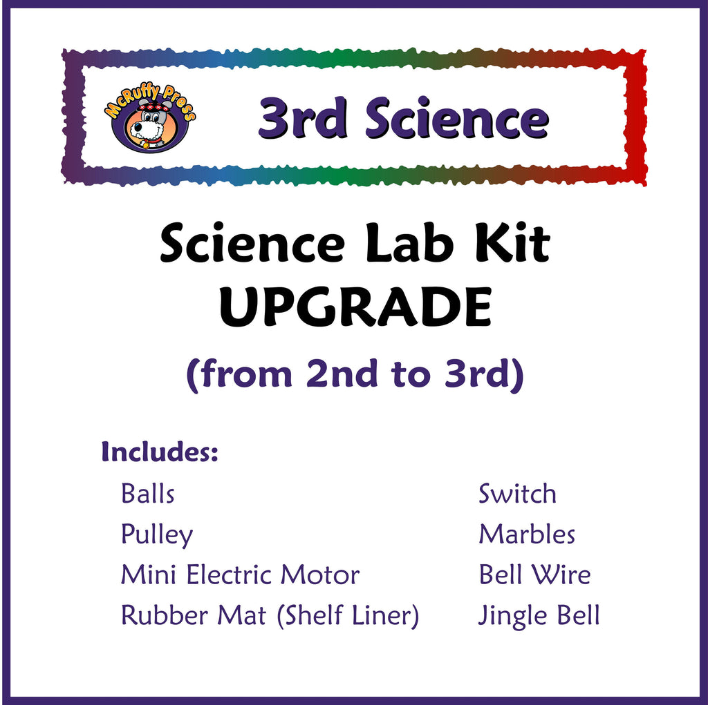 Third Grade Science Upgrade Lab Kit from 2 to 3 - McRuffy Press