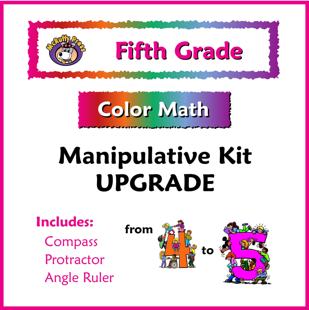 Fifth Grade Color Math Manipulative Upgrade 4 to 5 Kit - McRuffy Press