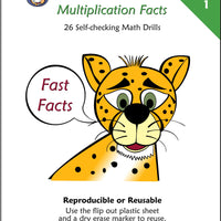 McRuffy Fast Facts Flip and Draw Books - Multiplication Facts (Book 1) - McRuffy Press