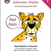 McRuffy Fast Facts Flip and Draw Books - Subtraction Practice (Book 2) - McRuffy Press