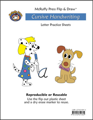 Letter Practice Flip and Draw Book - Cursive - McRuffy Press