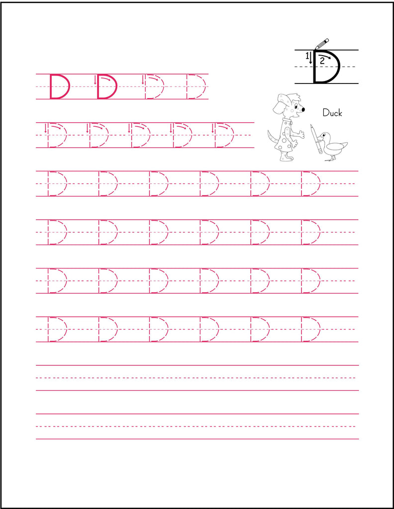 Letter Practice Flip and Draw Book - Traditional | McRuffy Press