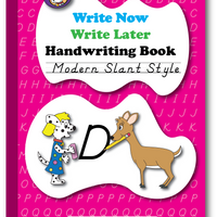 Write Now Write Later Handwriting Book: Modern Slant Style