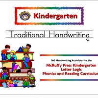 Kindergarten Letter Logic Traditional Handwriting Book - McRuffy Press