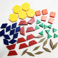 Pattern Blocks (50 piece set)  1 CM Plastic - McRuffy Press