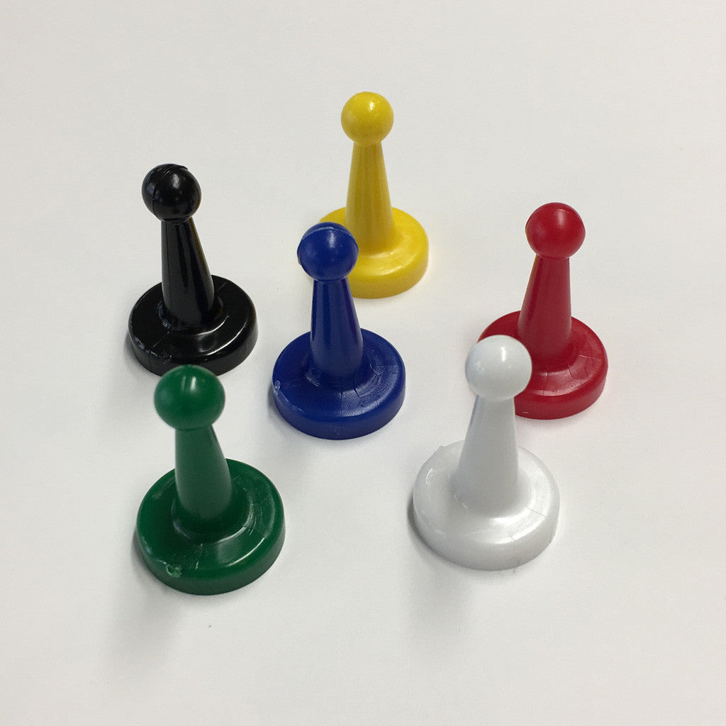 78 Pieces Multicolor Board Game Pieces Include 72 Pieces Multicolor Plastic  Pawn Chess Pieces 6 Pieces Plastic 6-Sided Game Dice Chess Game Pieces