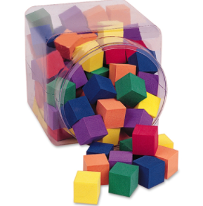 One Inch Foam Cubes Tub - McRuffy Press