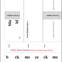 McRuffy Press Sliders - Blends and Digraphs (Book 2) - McRuffy Press
